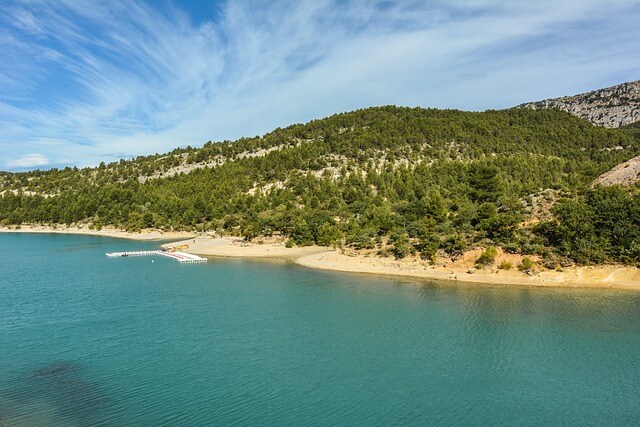 Lac, Sainte-Croix, plages
