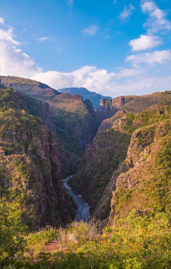 Les gorges D'aluis vue de haut
