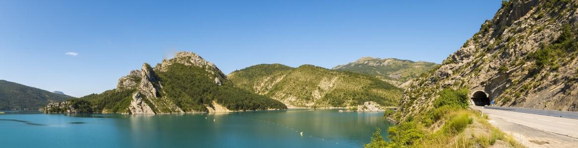 Le barrage de Castillon panorama