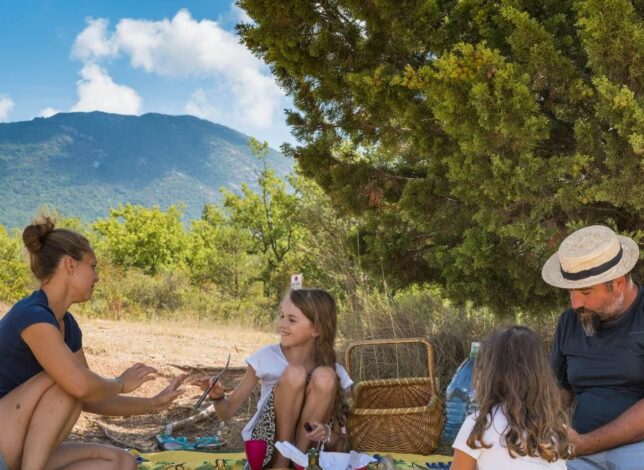 Un repas champètre en natur