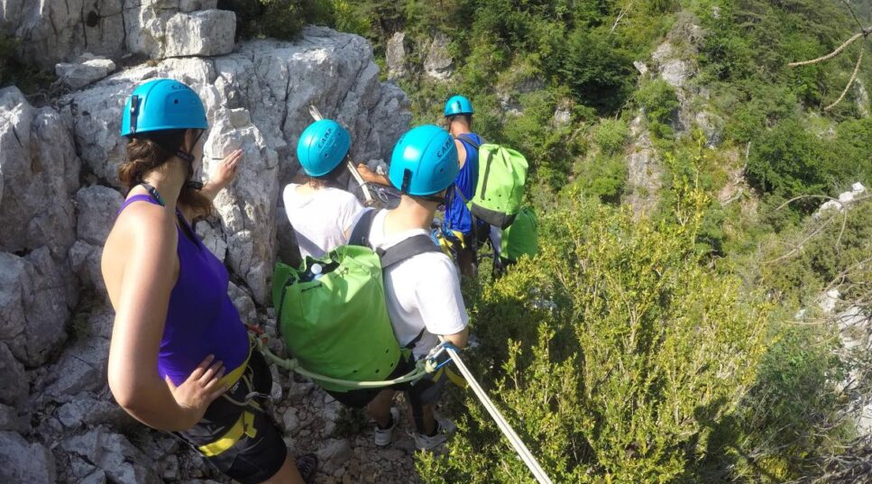 La via ferrata