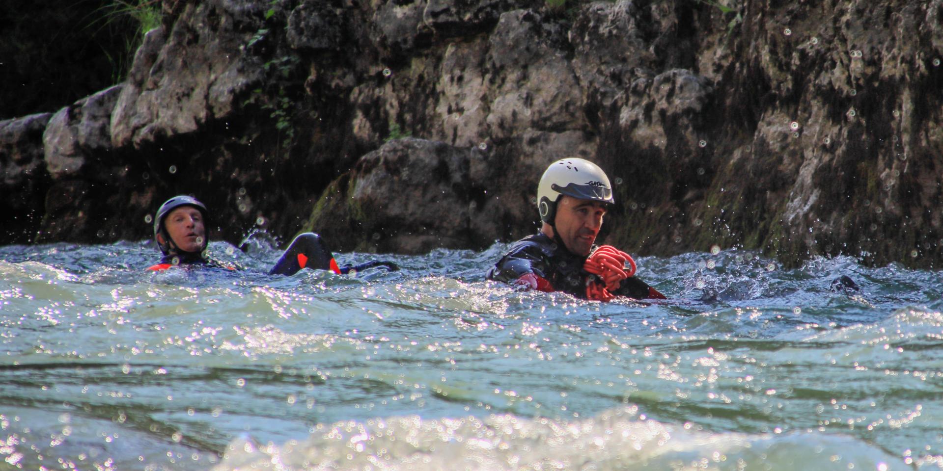En floating a travers les Gorges