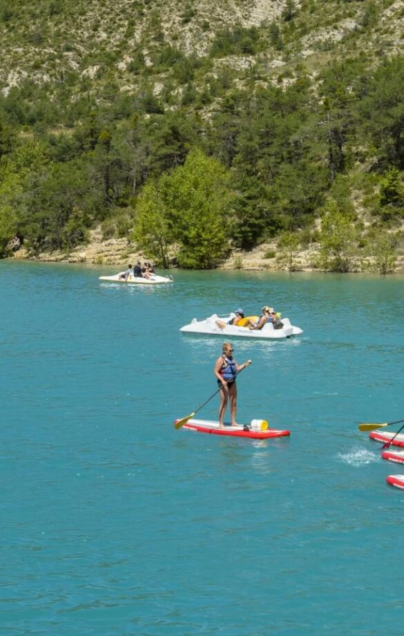 Nautisme sur le lac de Castillon