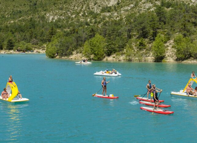 Nautisme sur le lac de Castillon