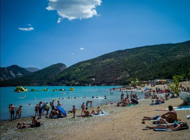 Plage du Plan, Lac de Castillon