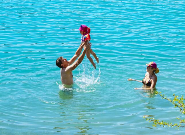 Baignades dans le lac
