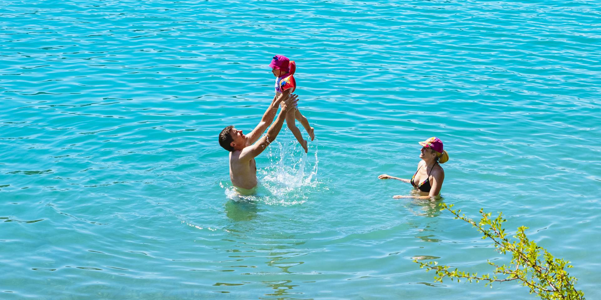 Baignades dans le lac