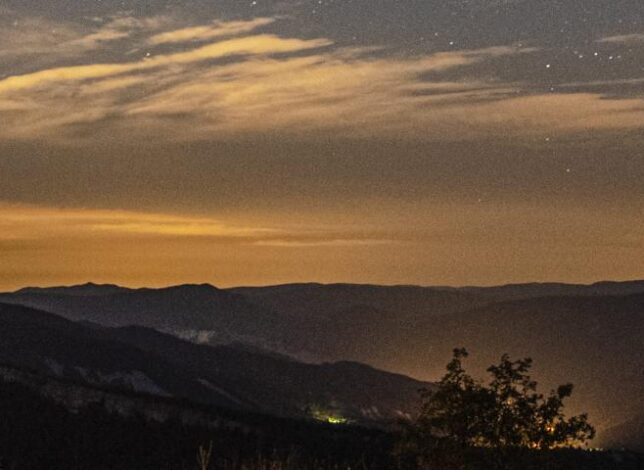 Le soleil se couche sur le verdon