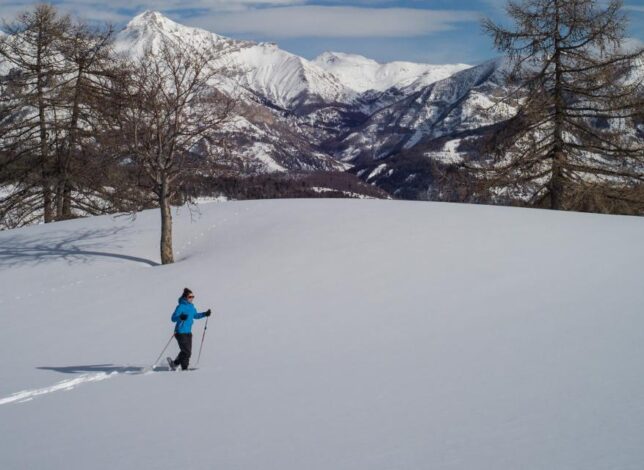 Raquettes sous la neige