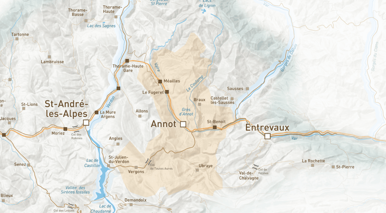 Carte intéractive d'Annot