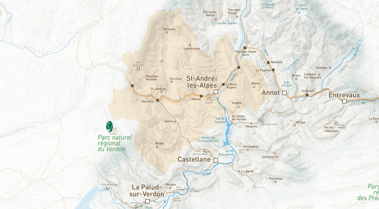 carte intéractive de saint andré les alpes