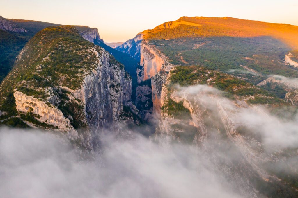 Vue de la Route des crêtes du Verdon dans le 04