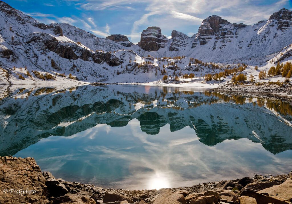 Le lac d'allos présent dans le département du 04