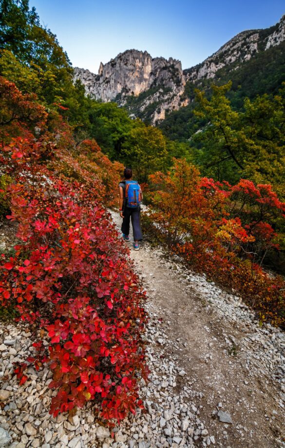 randonnée dans le Verdon en automne