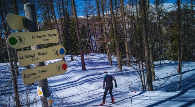 Cards - Plan pistes de ski de fond du Verdon