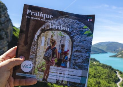 La carte touristique édité par Verdon Tourisme